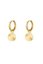 Gold / Stainless steel earrings circle Gold Picture2