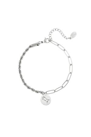 Bracciale zodiaco Gemelli Silver Stainless Steel h5 
