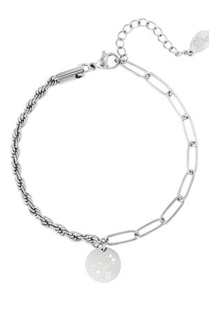 Bracelet zodiac sign Gemini Silver Stainless Steel h5 Picture2