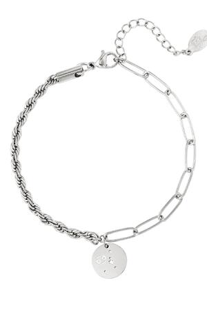 Bracelet zodiac sign Cancer Silver Stainless Steel h5 Picture2