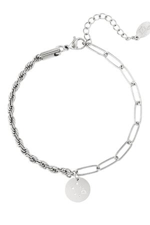 Bracelet zodiac sign Libra Silver Stainless Steel h5 Picture2