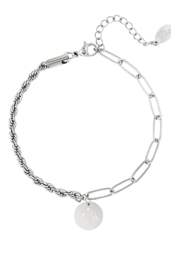 Bracelet zodiac sign Libra Silver Stainless Steel Picture2