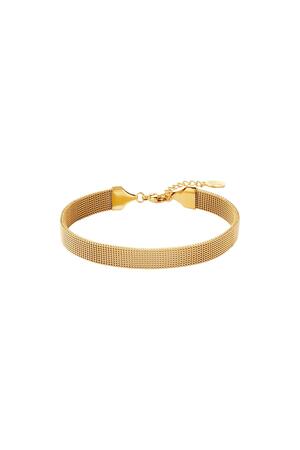 Stainless steel bracelet Gold h5 