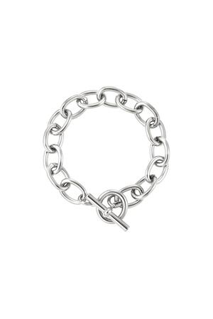 Bracciale in acciaio inossidabile Silver Stainless Steel h5 
