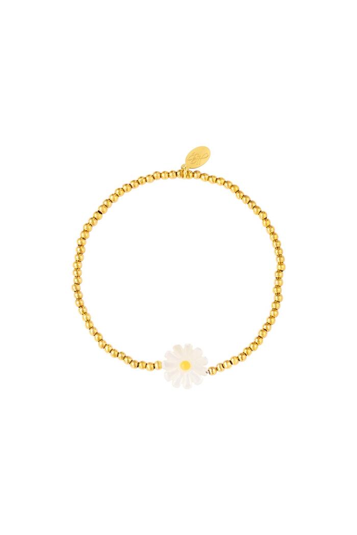 Daisy bracelet Gold Stainless Steel 