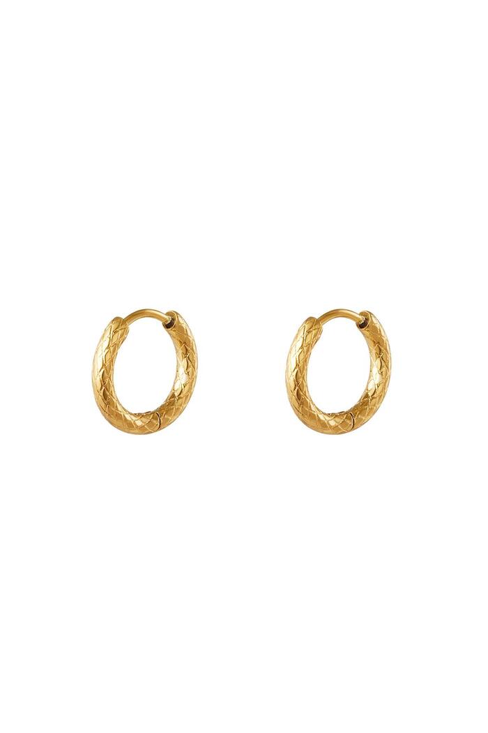 Stainless steel hoop earrings Gold 