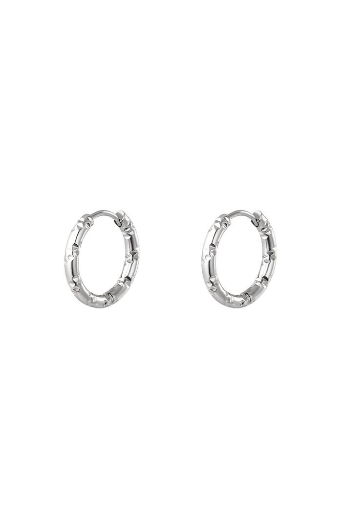 Stainless steel hoop earrings Silver 