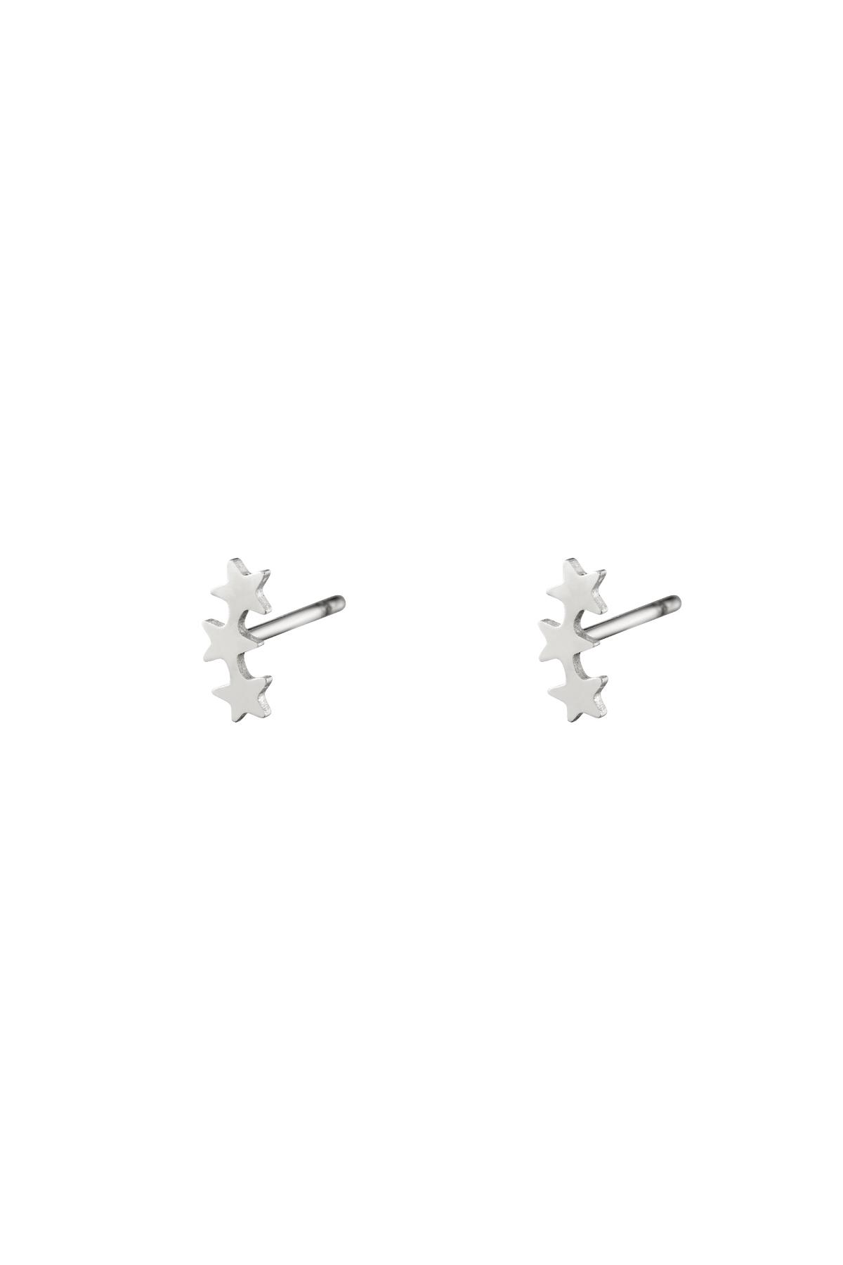 Edelstahl-Ohrstecker Drei Sterne