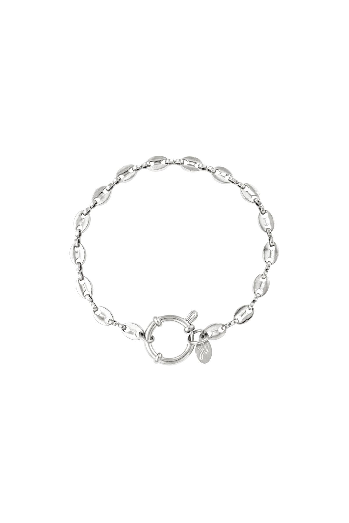 Stainless steel linked bracelet Silver