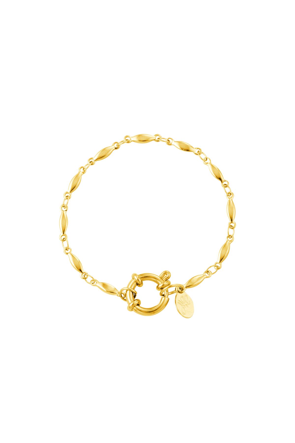 Bracelet oval chain Gold Stainless Steel