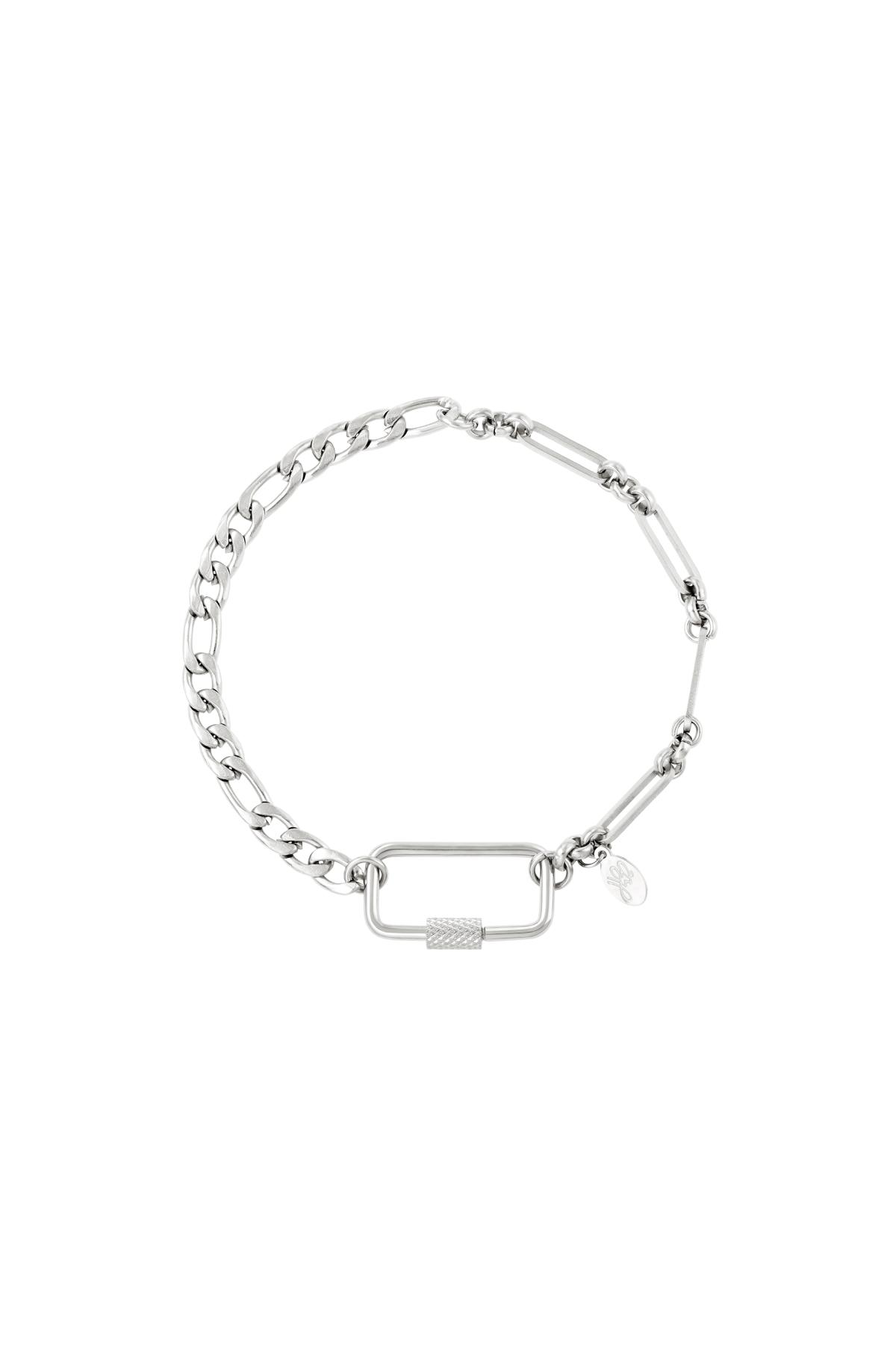 Bracciale in acciaio inossidabile Silver Stainless Steel h5 