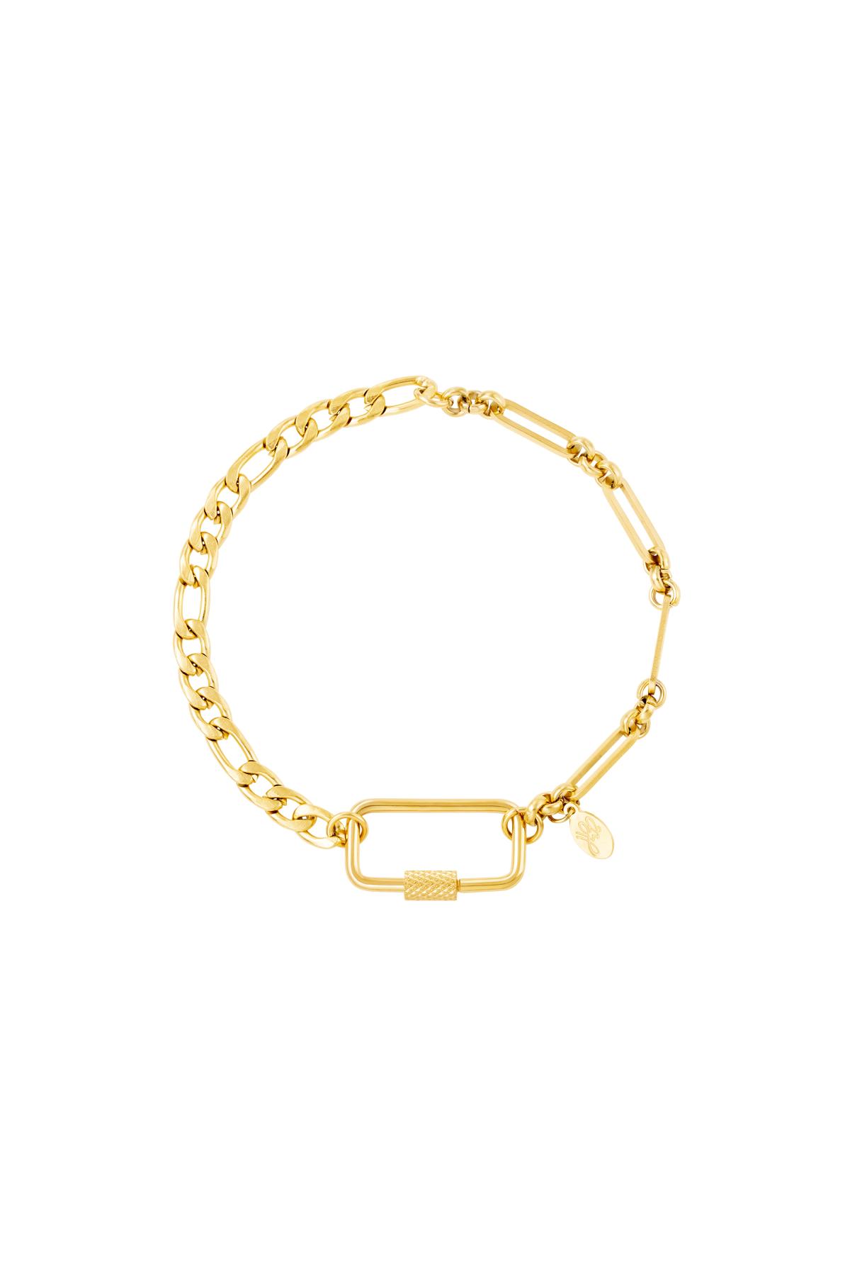 Stainless steel bracelet Gold h5 