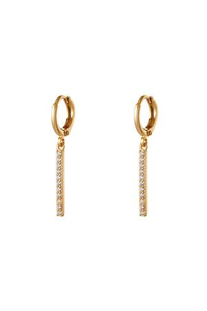Earrings Glitter and Glamour Gold Copper h5 