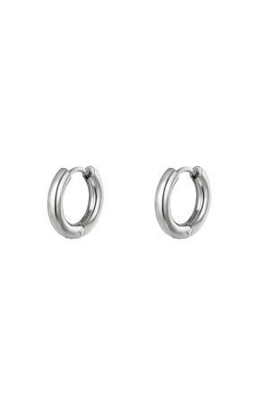 Earrings hoops Silver Stainless Steel h5 