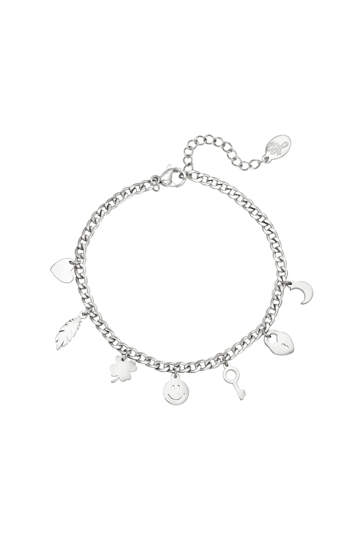 Stainless steel charm bracelet Silver h5 