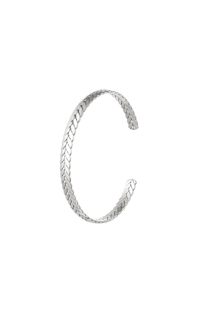 Stainless steel bracelet laurel Silver 