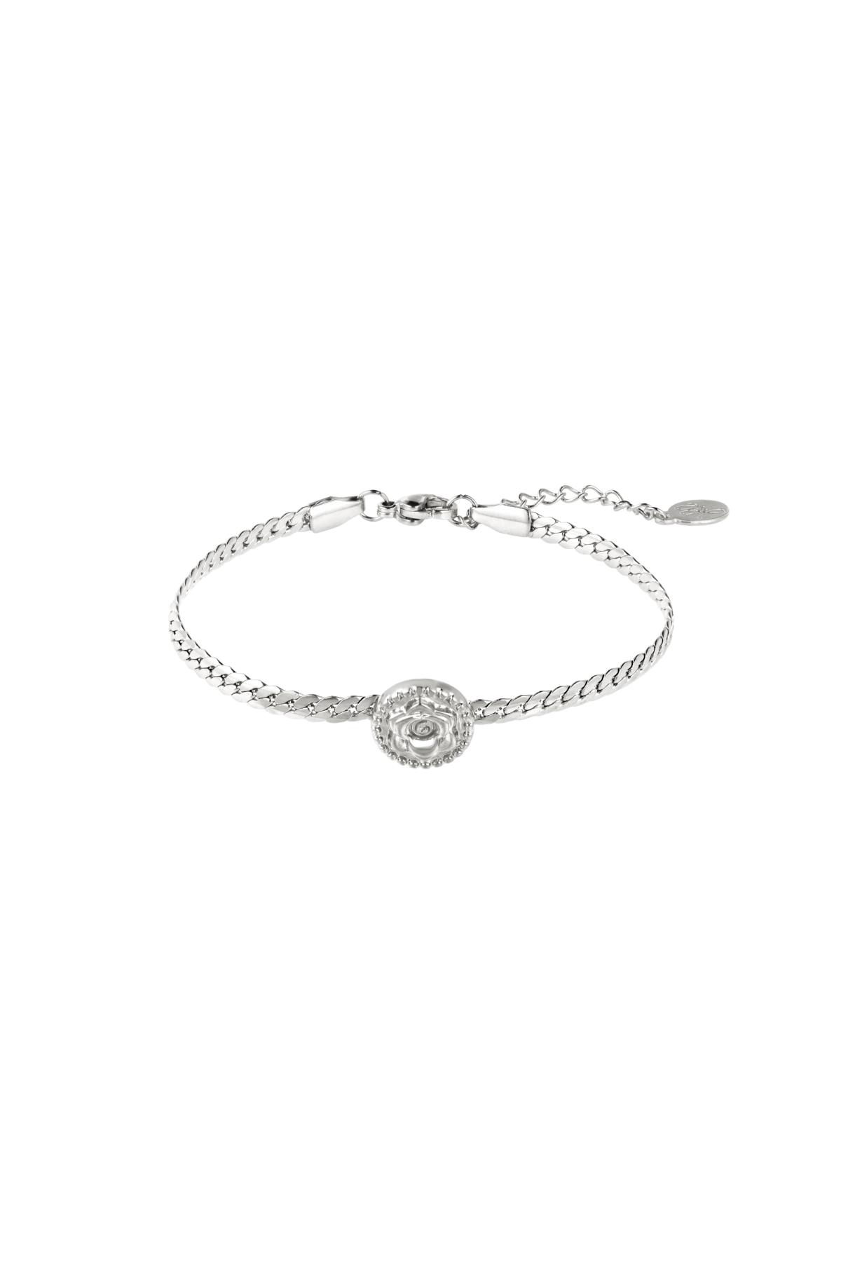 Bracelet rose Silver Color Stainless Steel 2