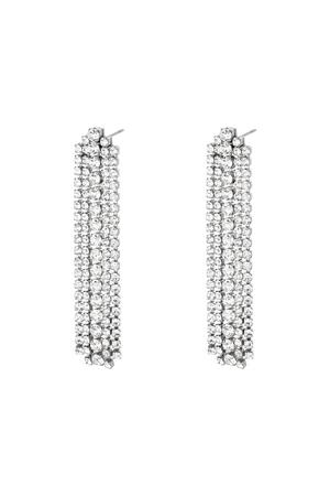 Stainless steel earrings Shimmer Silver h5 