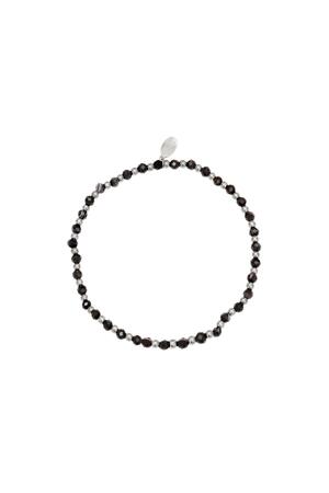 Bracelet perles colorées Argenté agate h5 