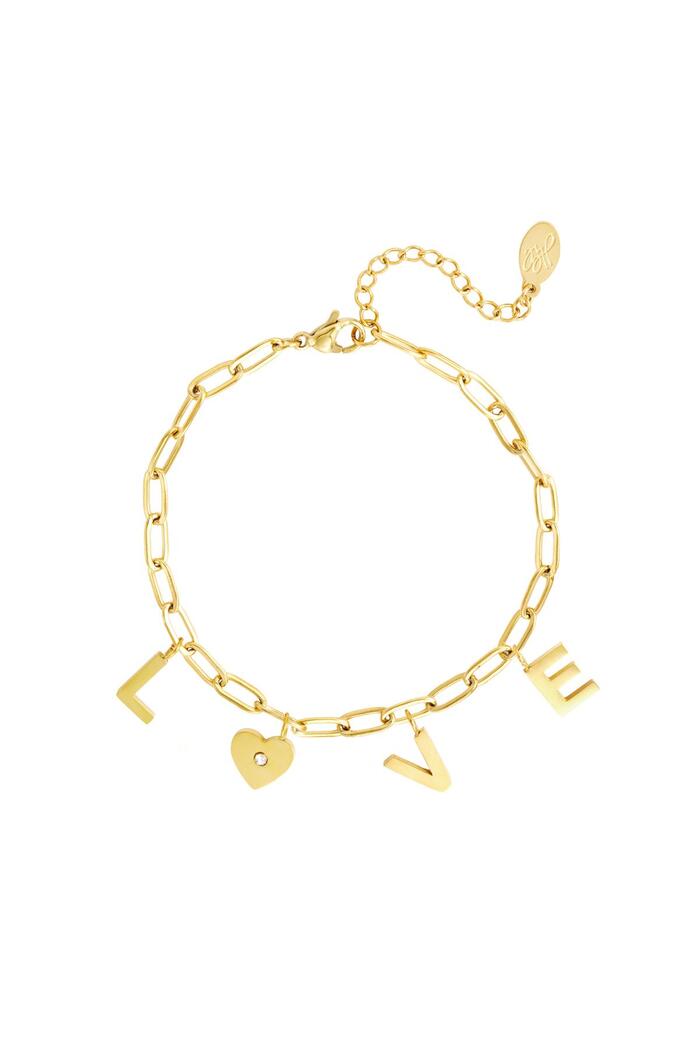 Bracciale Cuore d'Amore Gold Stainless Steel 