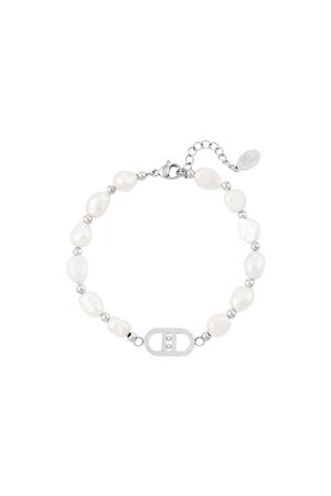 Good Life bracelet pearls Silver Stainless Steel h5 