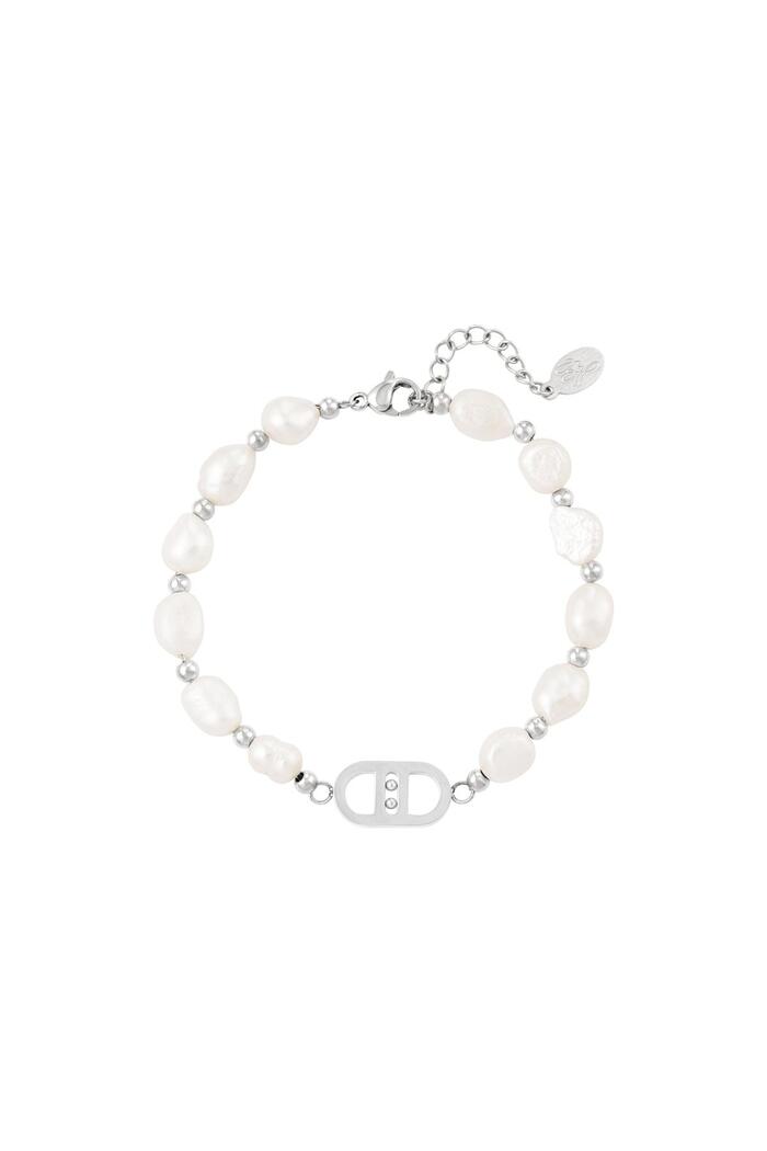 Good Life bracelet pearls Silver Stainless Steel 