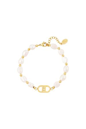 Good Life bracelet pearls Gold Stainless Steel h5 
