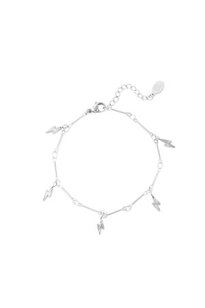 Stainless steel bracelet lightning Silver h5 