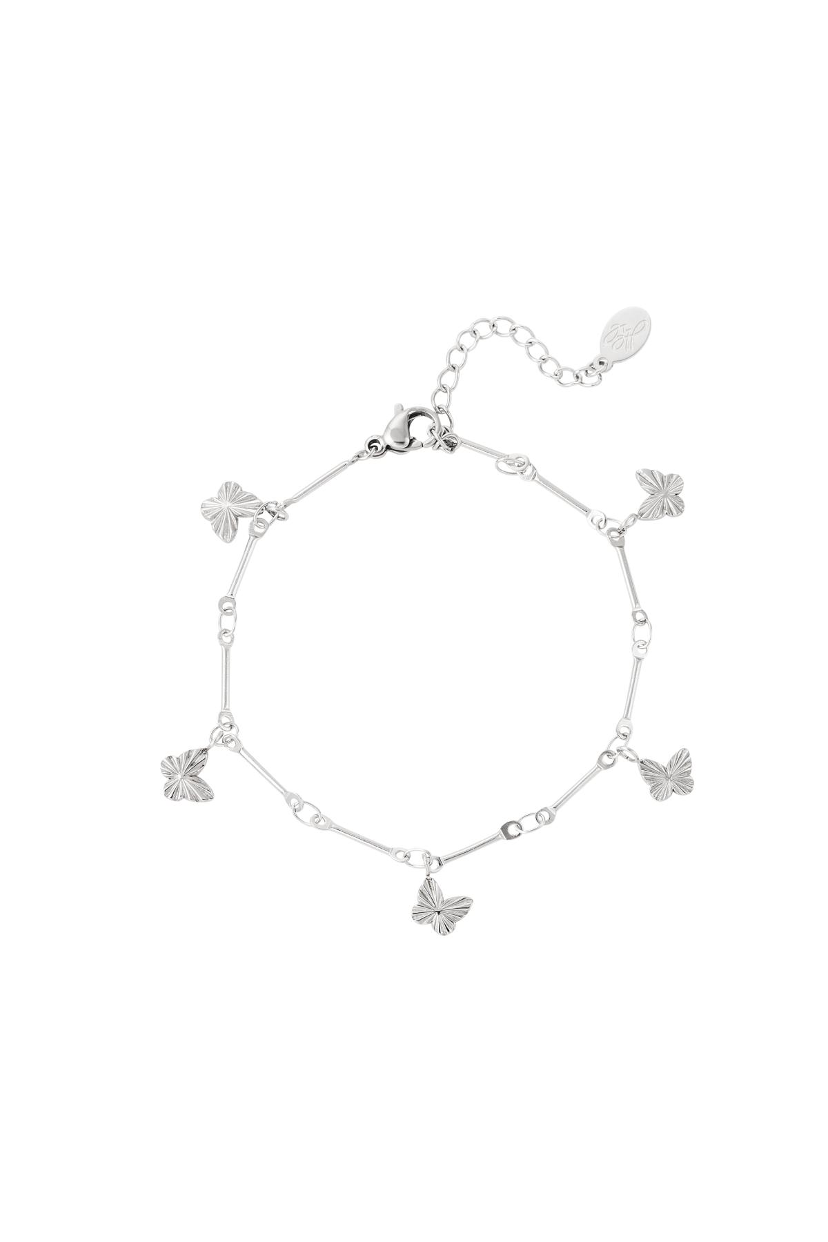 Pulsera mariposa Plata Acero inoxidable