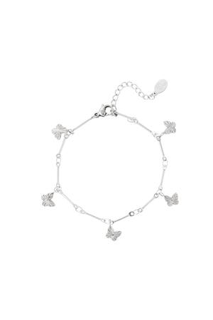 braccialetto farfalla Silver Stainless Steel h5 