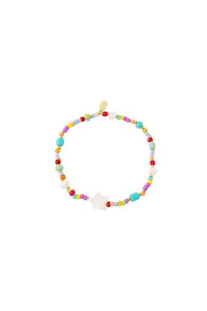Colourful star bracelet - #summergirl collection Multi Stainless Steel h5 