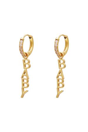 Baby earrings - #summergirls collection White gold Stainless Steel h5 