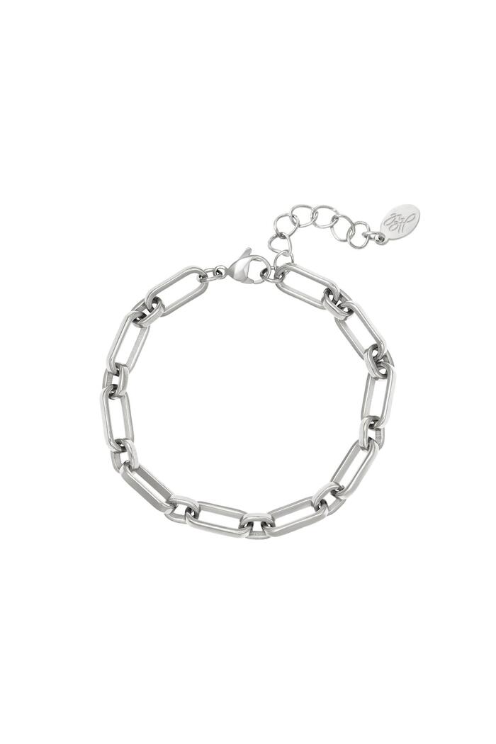 Chain bracelet Silver Stainless Steel 