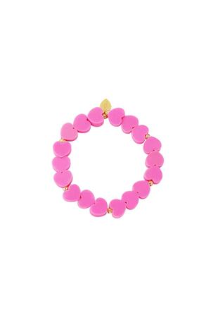 Kids - summer hearts bracelet - Mother-Daughter collection Rose polymer clay h5 