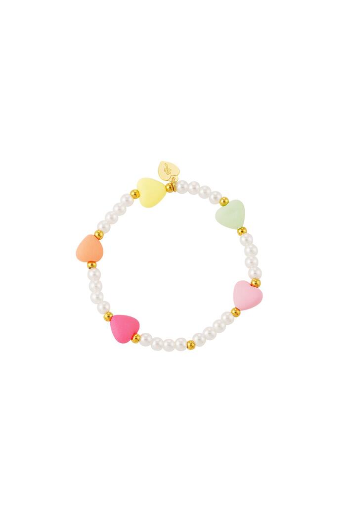 Kids - love pearls bracelet - Mother-Daughter collection Multi Stainless Steel 