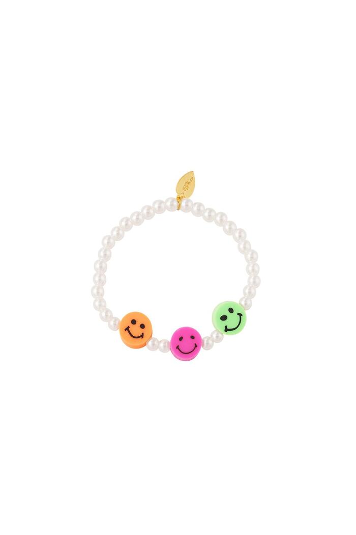 Pulsera colección Madre-Hija perla smiley - Niños Multicolor Perlas 