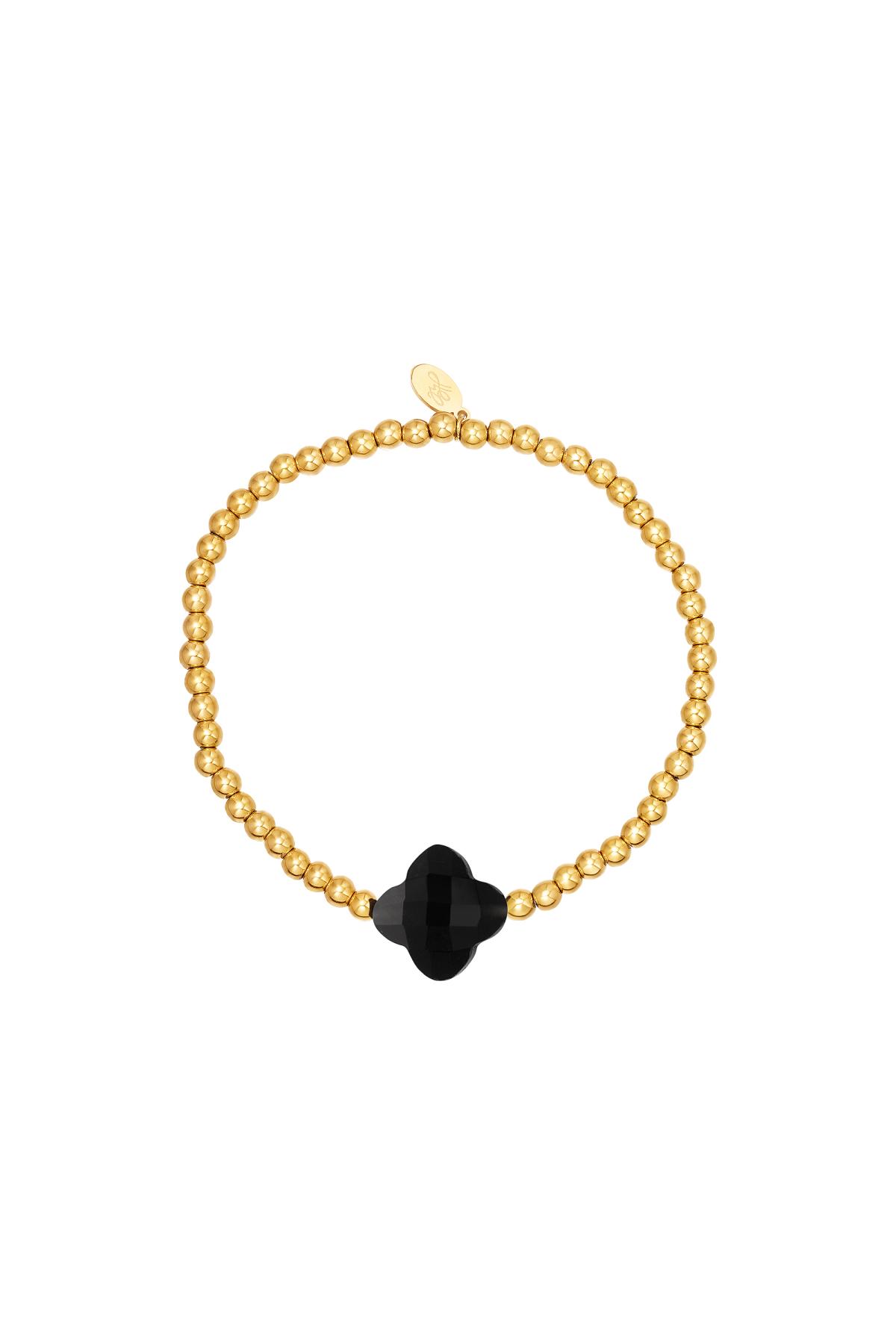 Clover bracelet - #summergirls collection Black &amp; Gold Hematite