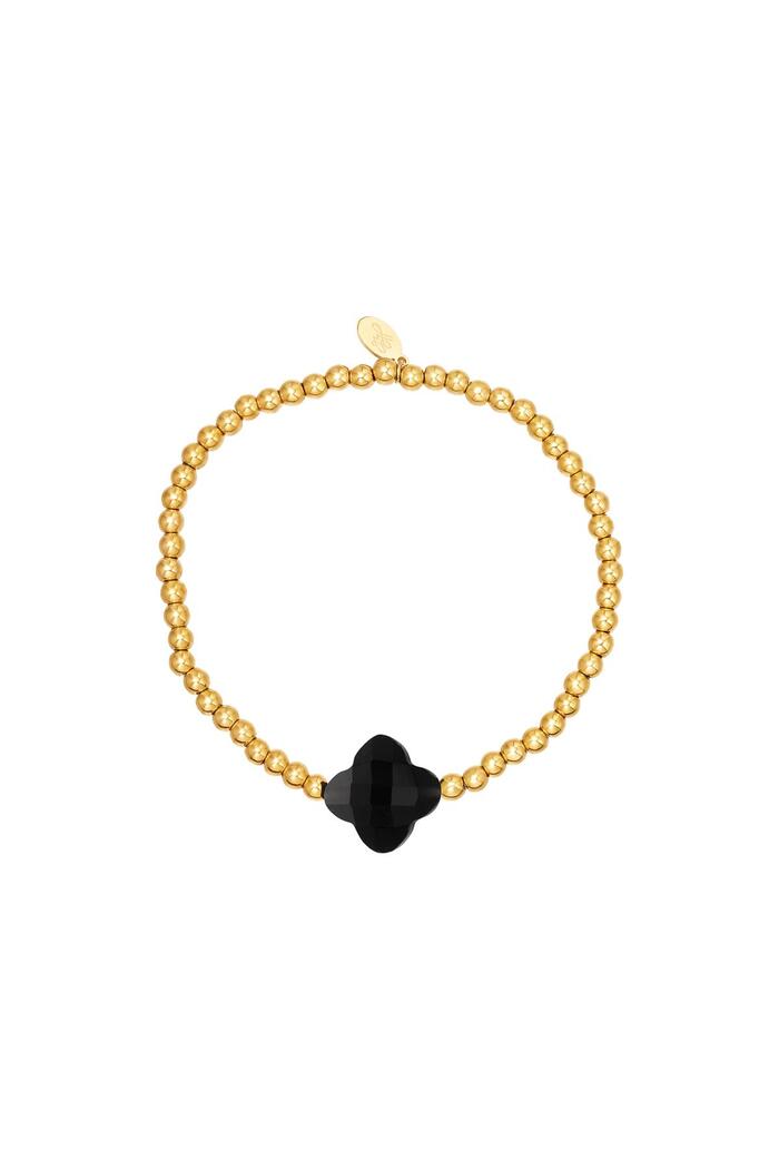 Clover bracelet - #summergirls collection Black & Gold Hematite 