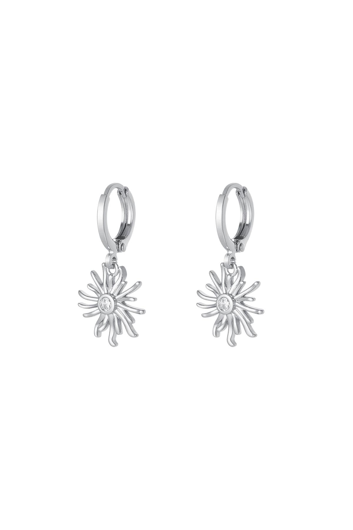 Earrings sun - Sparkle collection Silver Copper h5 