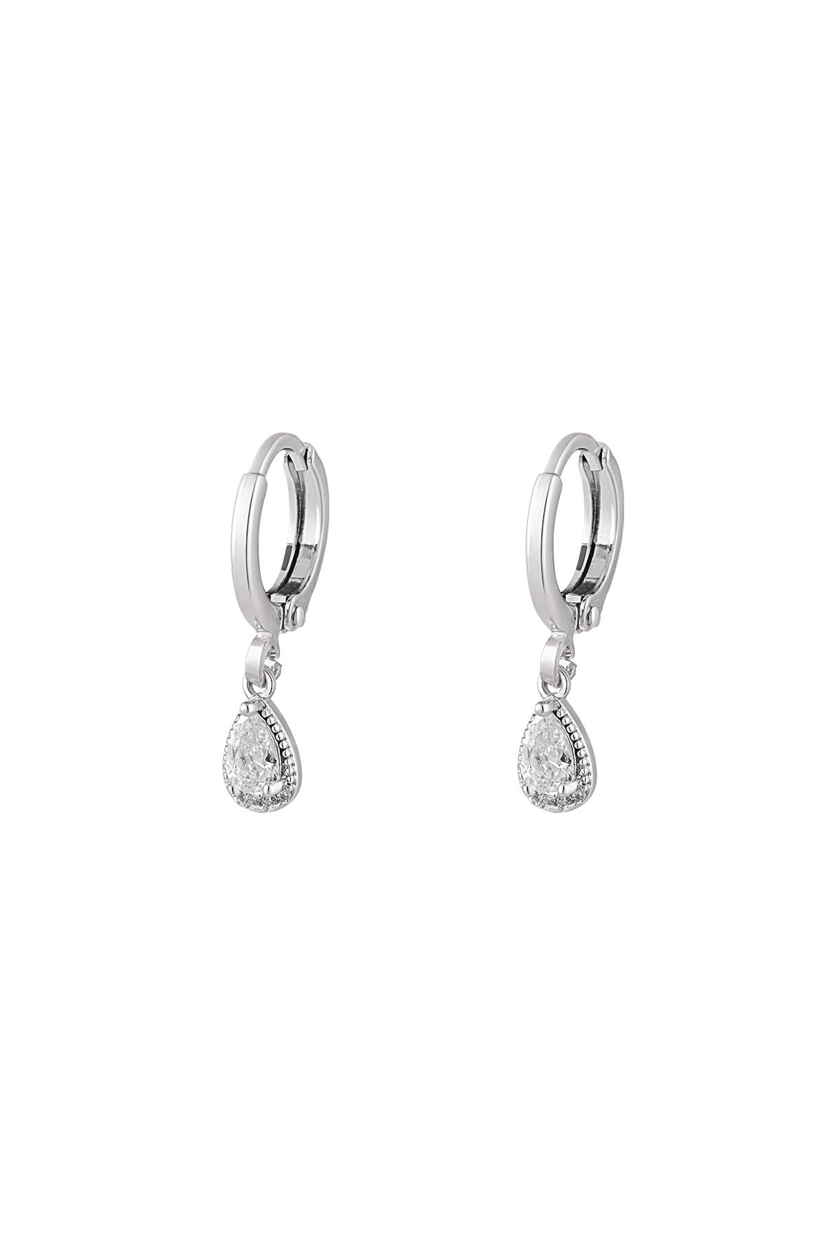 Drop earrings - Sparkle collection Silver Copper