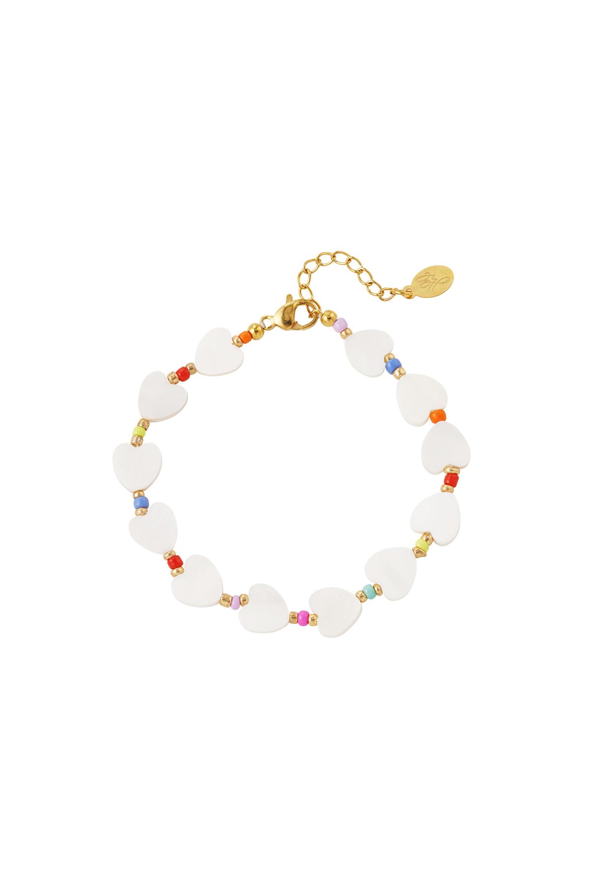 Rainbow hearts bracelet - Rainbow collection Multi Stainless Steel h5 