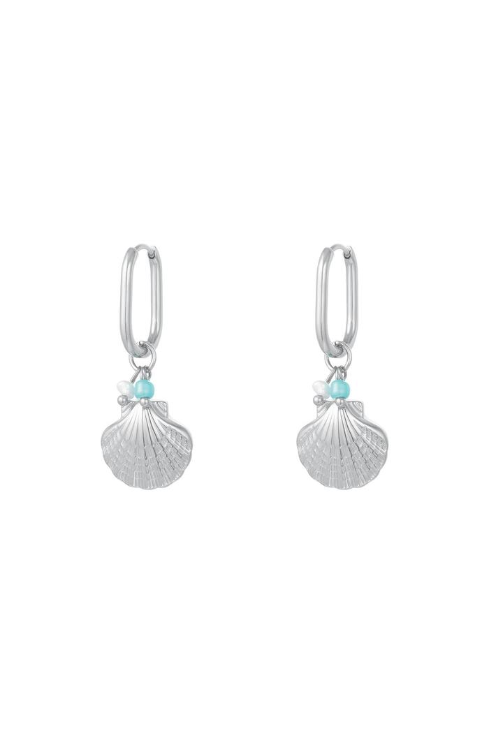 Dangling shell earrings - Beach collection Silver Stainless Steel 