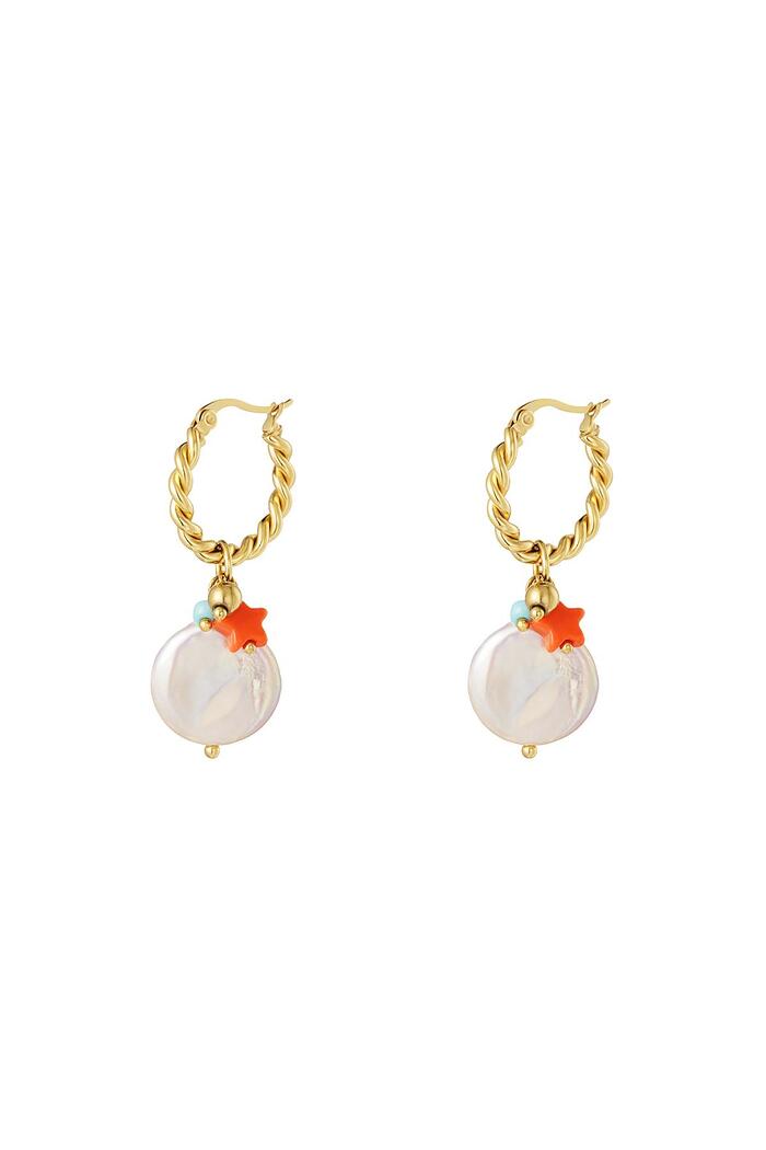 Dangling earrings - Beach collection Gold Stainless Steel 