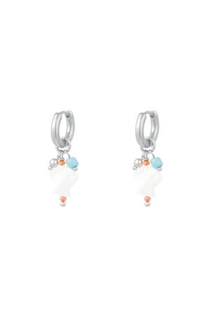 Little sea shell earrings - Beach collection Silver Stainless Steel h5 