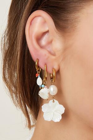 Boucles d'oreilles coquillage plume - argent h5 Image3