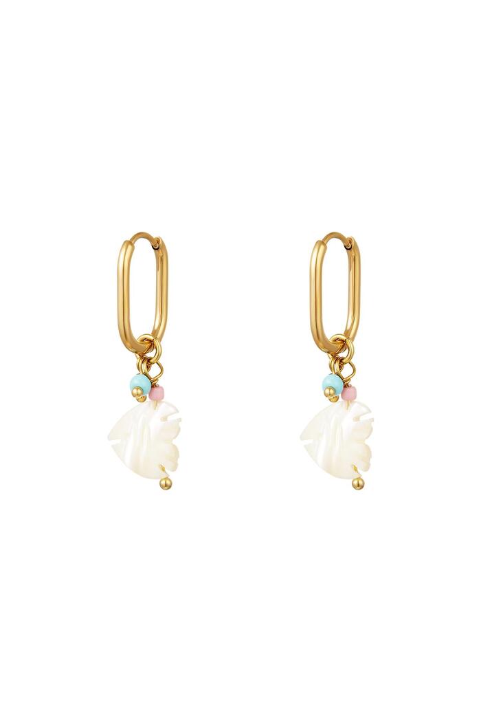 Fish earrings - Beach collection Gold Stainless Steel 