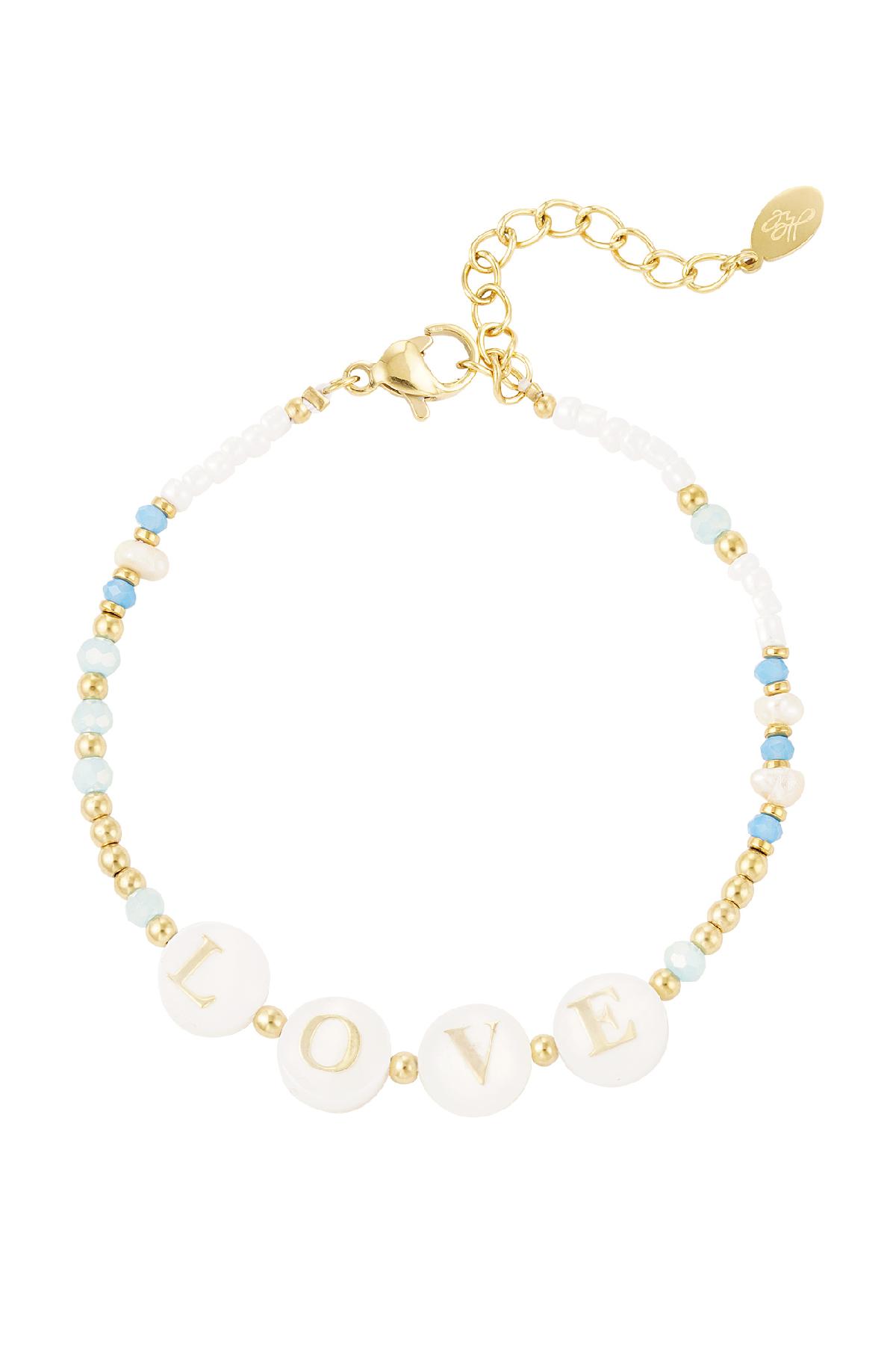 Love bracelet - Beach collection Gold Stainless Steel h5 