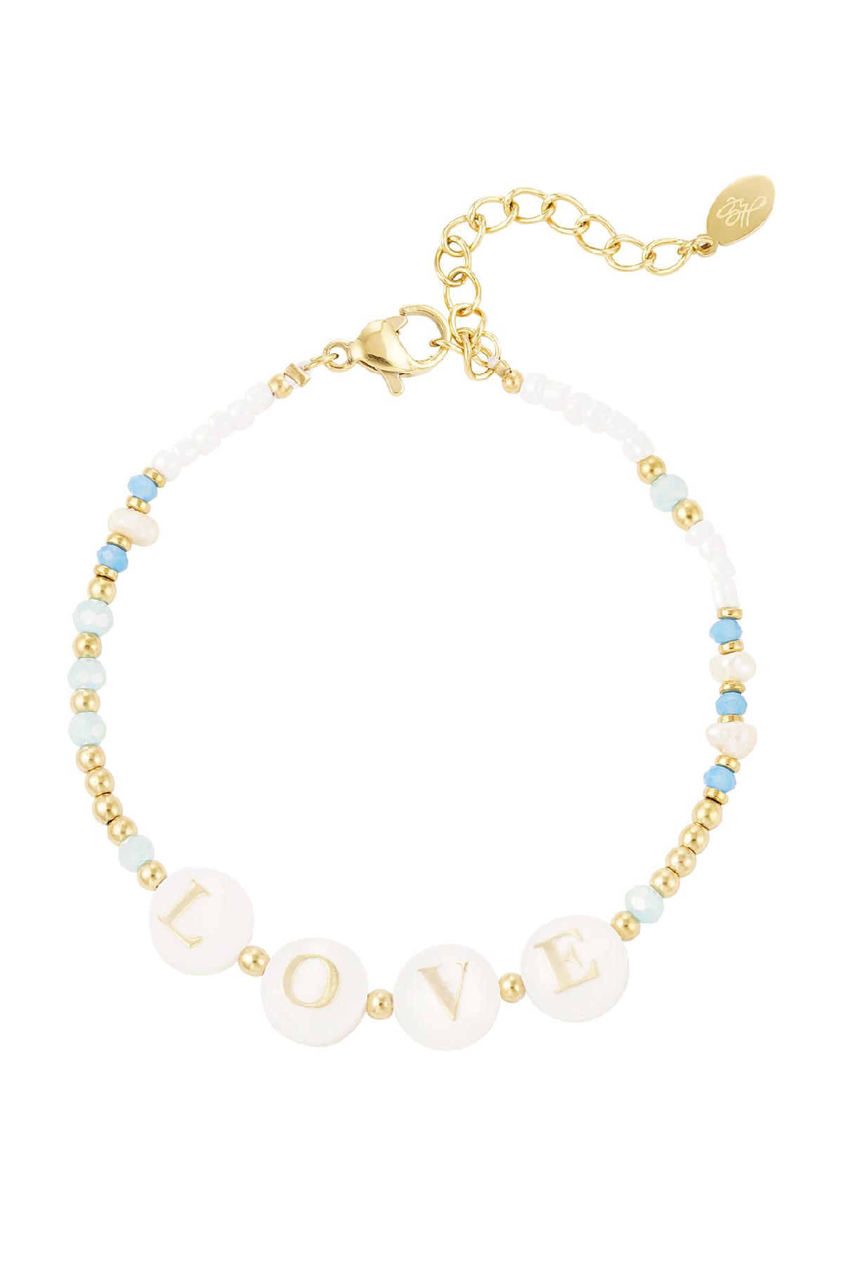 Love bracelet - Beach collection Gold Stainless Steel