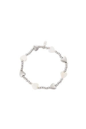 Love hearts bracelet - Beach collection Silver Stainless Steel h5 