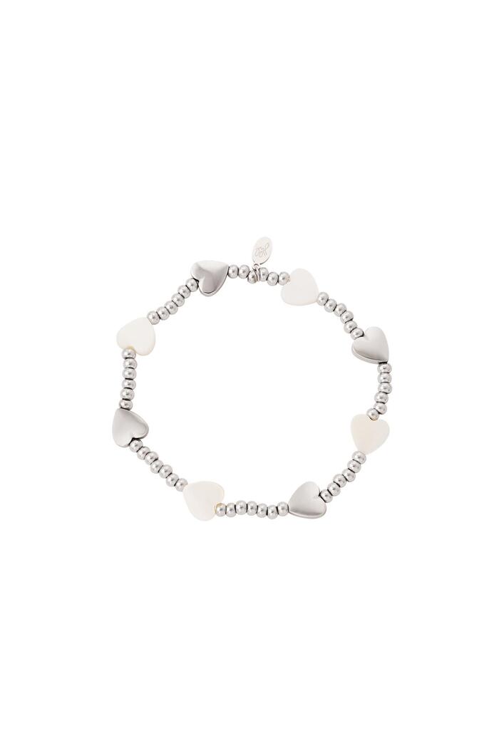 Love hearts bracelet - Beach collection Silver Stainless Steel 